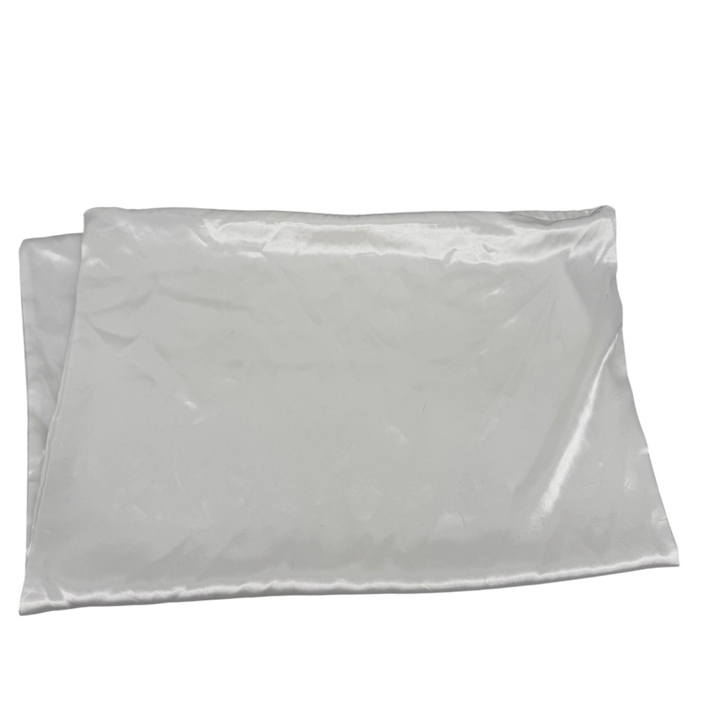 Kitsch Satin Pillowcase Standard Queen Ivory Excellent Zippered Hair Care White